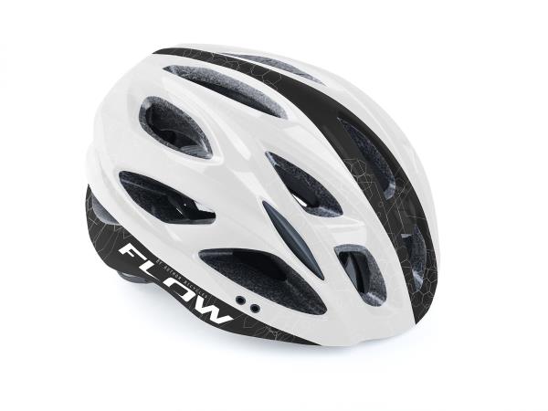 Kask rowerowy Author Flow X9 biało-czarny 54-58
