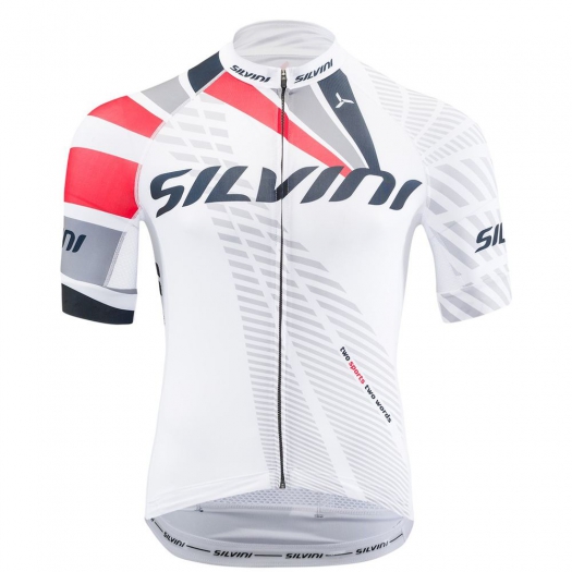 Koszulka Silvini Team L biało-czerwona - E