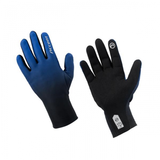 Rękawiczki rowerowe Accent Pure Long blue M