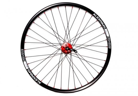 Koło rowerowe tylne 26" q-lai red maszyna tarcza alex czarna