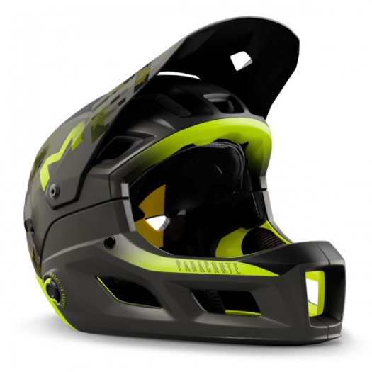 Kask Met Parachute MCR MIPS L czarno-zielony