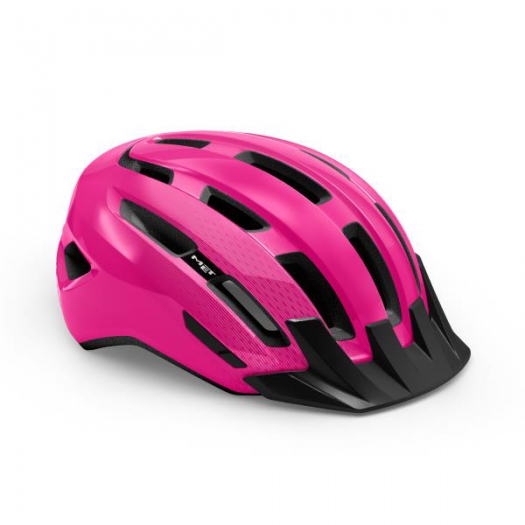 Kask Met Downtown S/M różowy połysk