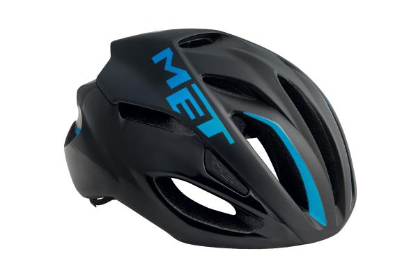 Kask Met Rivale L czarno-niebieski