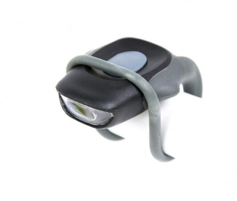 Lampka rowerowa przednia LED baterie czarna