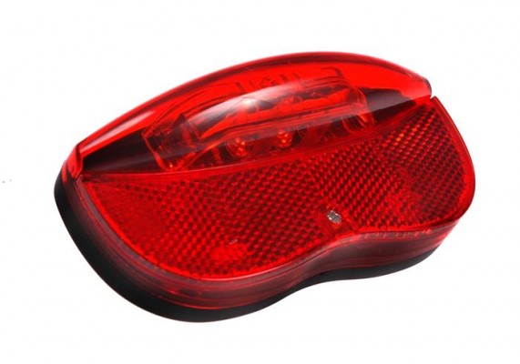 Lampka rowerowa tylna city 2 LED baterie bagażnik