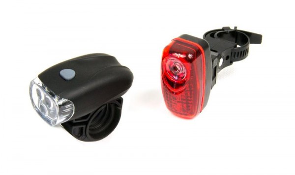 Lampki rowerowe 3 led + 3 led 0,5 watt, jy-566+ jy-6001t