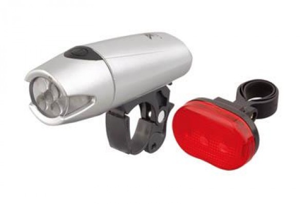 Zestaw lampek rowerowych LED xc758 + xc305