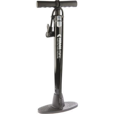 Pompka rowerowa Mirage stal z adapterami i podwójną głowicą