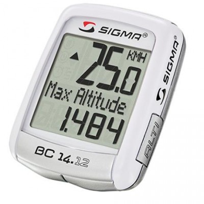 Licznik rowerowy sigma bc 14.12 alti biały 04150