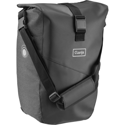 Torba rowerowa Clarijs solo 24L czarno-szara - E