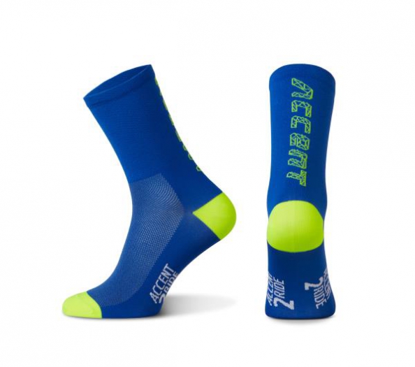 Skarpetki Accent Hero niebieskie-żółte fluo 45-46