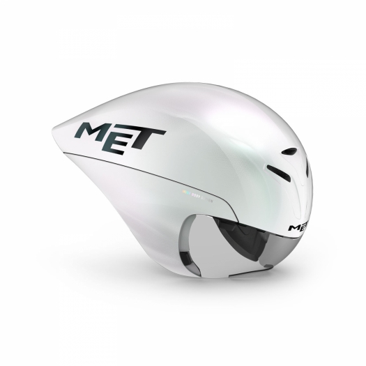Kask rowerowe Met DRONE M white iridescent glossy