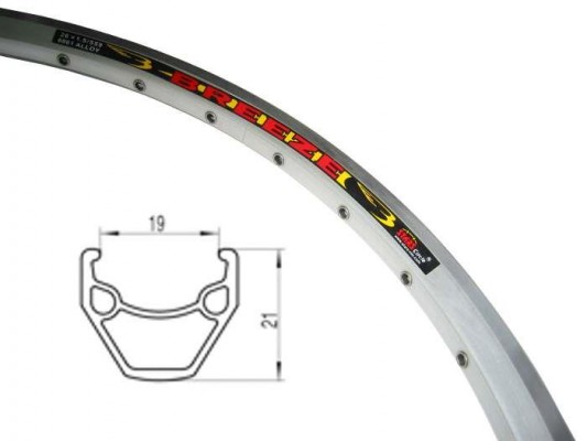 Obręcz 26" Tekila 21mm 36 srebrna nity