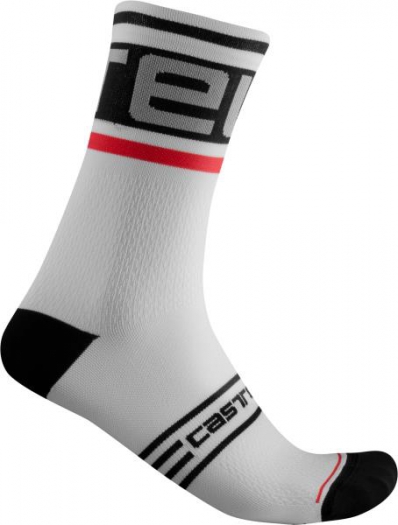 Skarpetki kolarskie Castelli Prologo 15, czarno-białe, r. XXL
