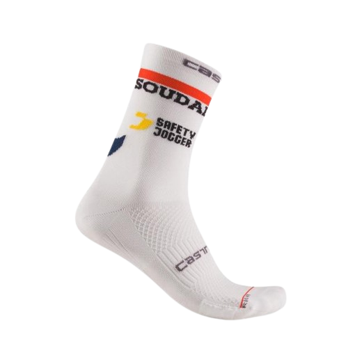 Skarpetki kolarskie Castelli Rosso Corsa białe L/XL