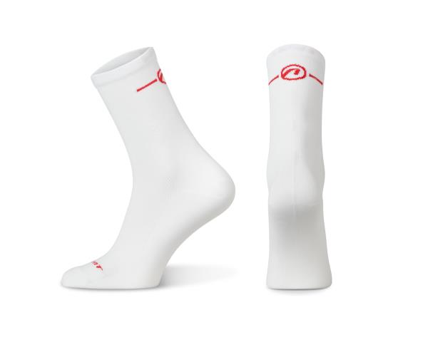 Skarpetki kolarskie Accent Pure Long biało-czerwone M (39-41)