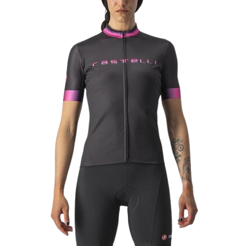 Damska koszulka kolarska Castelli Gradient, light black, r. XS