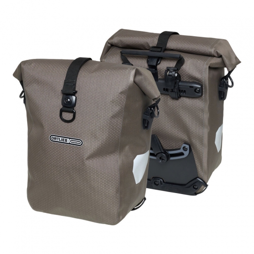 Sakwy rowerowe Ortlieb Gravel Pack 25L beżowe