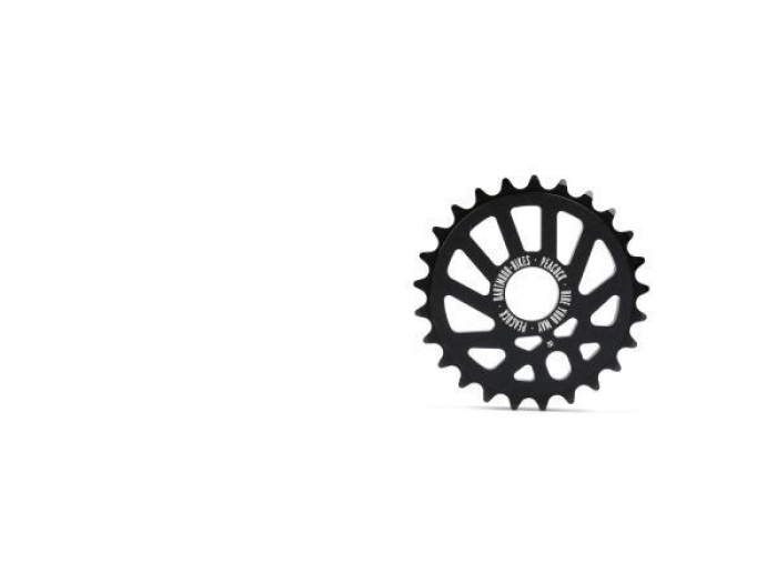 Zębatka przednia Dartmoor BMX Peacock 28T czarna anodowana