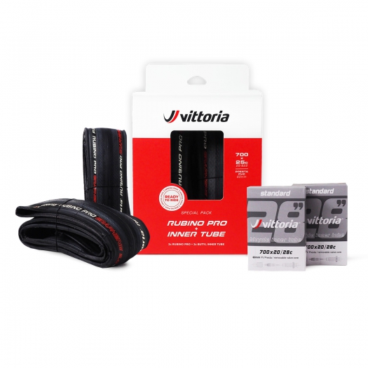 Opony Vittoria Rubino Pro G2.0 700x25C i dętki presta