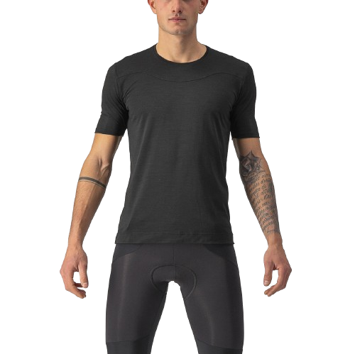 Podkoszulek kolarski Castelli Bandito Wool SS, czarny, rozmiar L