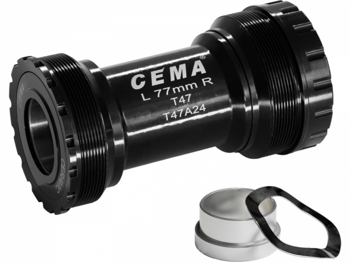 Suport rowerowy CEMA T47A for SRAM GXP 77x47mm czarny