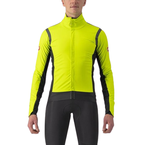 Kurtka kolarska Castelli Alpha RoS 2 electric lime/dark gray-dark gray XXL