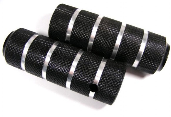 Pegi do BMX alu czarne fi 38x110mmx3/8