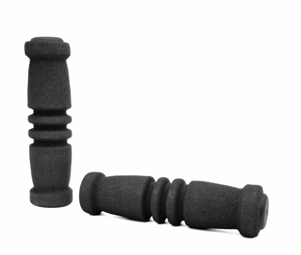 Chwyty rowerowe gąbka 128mm czarne - E