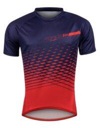 Koszulka Force Angle MTB, niebiesko-czerwona L