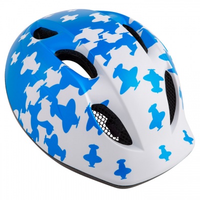Dziecięcy kask rowerowy met super buddy samoloty