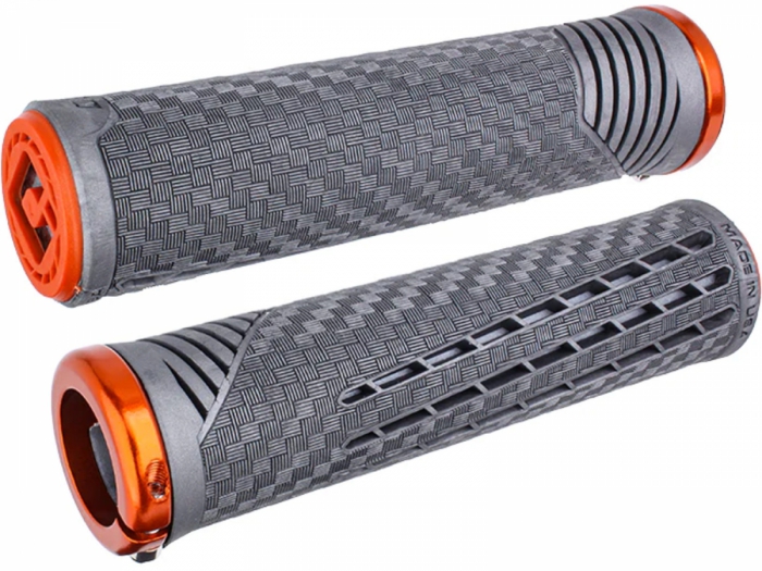Chwyty rowerowe ODI CF Lock-On Grips Lynx szare 135mm