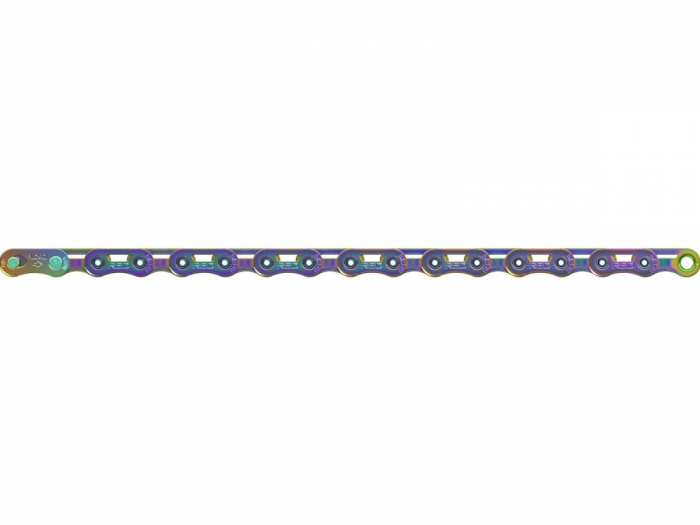 Łańcuch rowerowy SRAM Red AXS E1 12-rz 126og. rainbow
