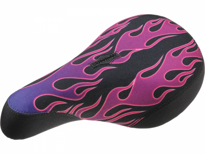 Siodełko rowerowe Sunday Pivotal Pinstripe fat cap, purpurowe