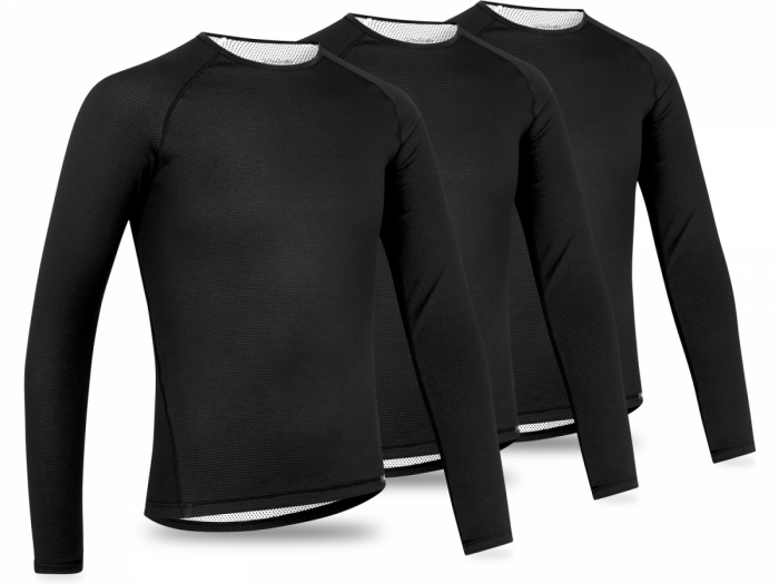 Koszulki termoaktywne GripGrab Ride Thermal Long Sleeve 3-pack Pack M