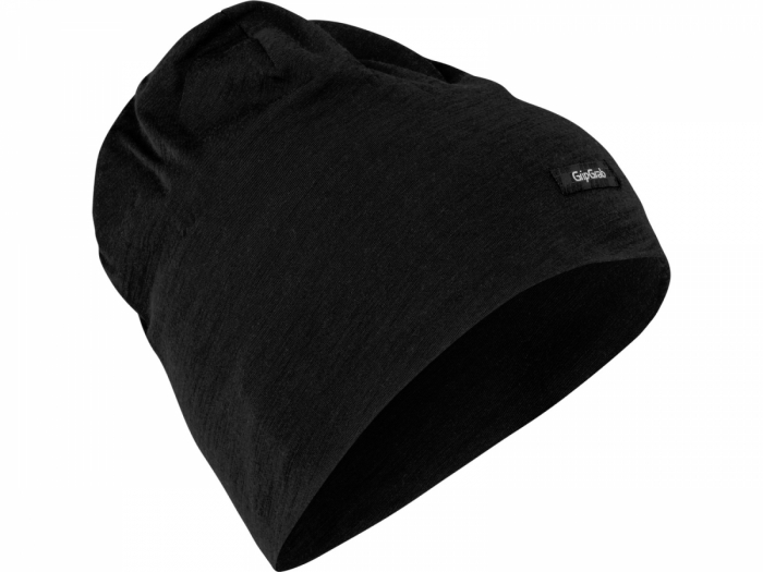 Czapka rowerowa pod kask GripGrab Merino Blend Lightweight S, Czarna