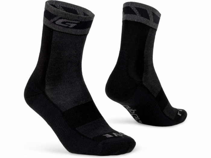 Skarpety rowerowe GripGrab Merino Winter Socks M, Czarne