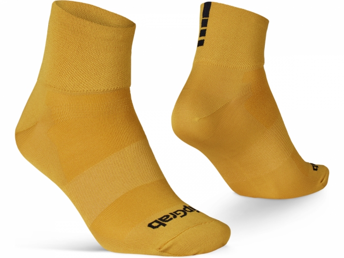 Skarpetki kolarskie GripGrab Lightweight SL Short S, musztardowe