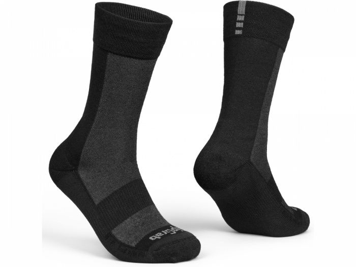 Skarpety merino GripGrab Alpine Merino High Cut Winter Socks S, Czarne