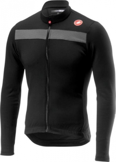 Bluza kolarska Castelli Puro 3 czarna S ciepła oddychająca