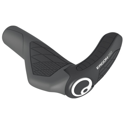 Chwyty rowerowe gripy Ergon GS3 Racing szaro-czarne