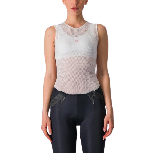 Damski podkoszulek kolarski Castelli Pro Mesh W Sleevless białe M