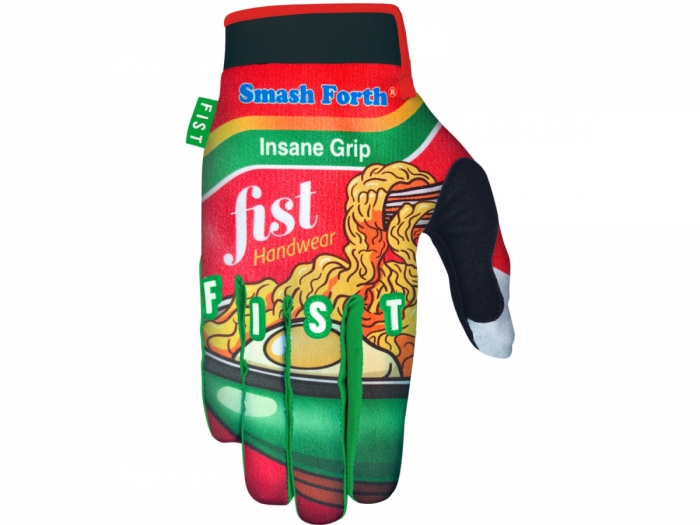 Rękawiczki rowerowe FIST Insane Grips M czerwono-zielone