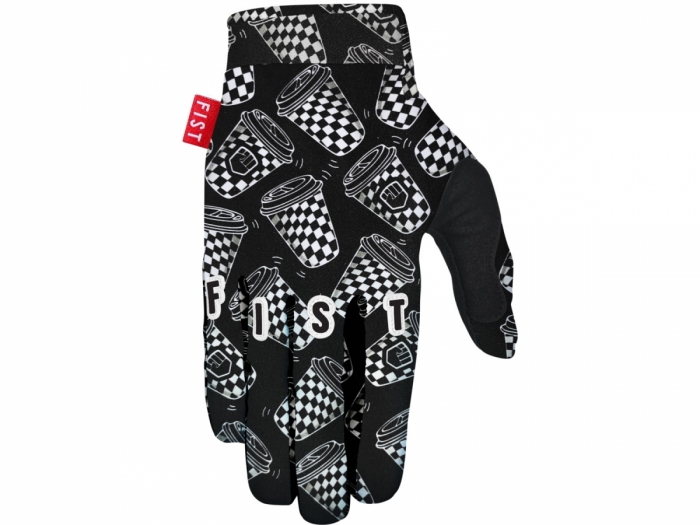 Rękawiczki rowerowe FIST Chequered Cups XL czarno-białe