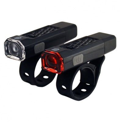 Zestaw lampek rowerowych Union UN-100/101 USB