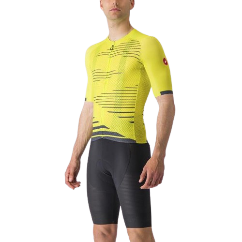 Koszulka kolarska Castelli Climber's 4.0, sulphur/twilight blue M