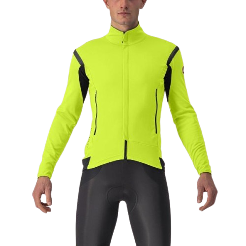 Kurtka kolarska Castelli Perfetto RoS 2, electric lime/dark gray, r. L