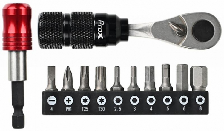 Klucz grzechotka Prox KIT-16 kieszonkowa 90mm, pompka