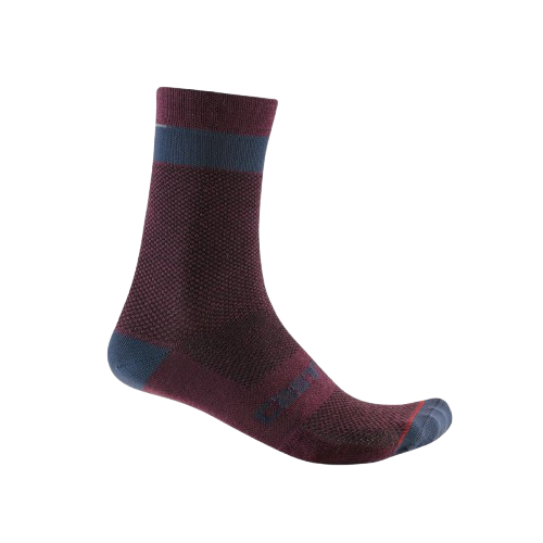 Skarpetki kolarskie Castelli Alpha 18 deep bordeaux, rozmiar S/M
