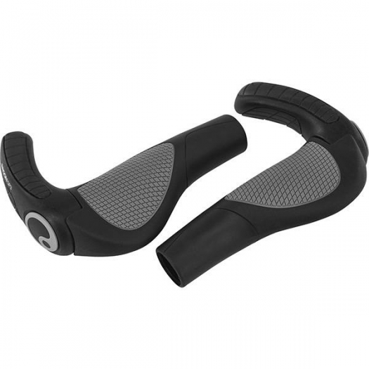 Chwyty rowerowe gripy Ergon GP3 RapidFire czarno-szare